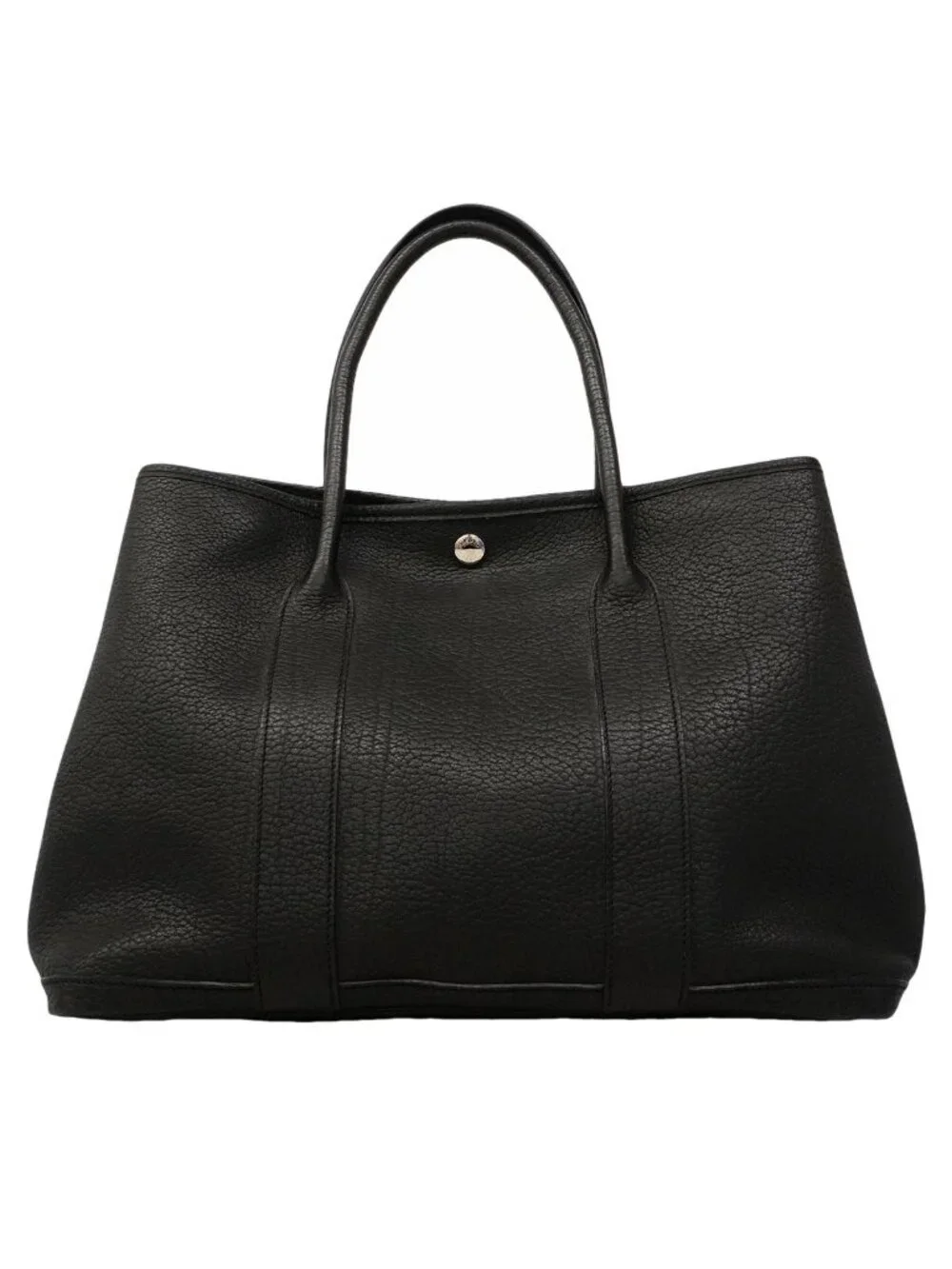 Hermes Tote Garden Party PM Negonda Black Silver
